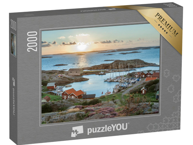 Puzzle 2000 Teile „Fischereihafen der schwedischen Schären, Insel Ramsoe“
