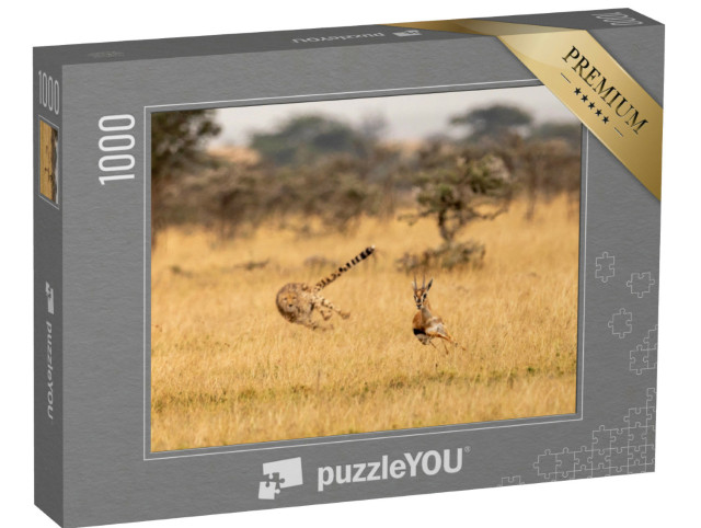 Puzzle 1000 Teile „Gepard auf der Jagd“