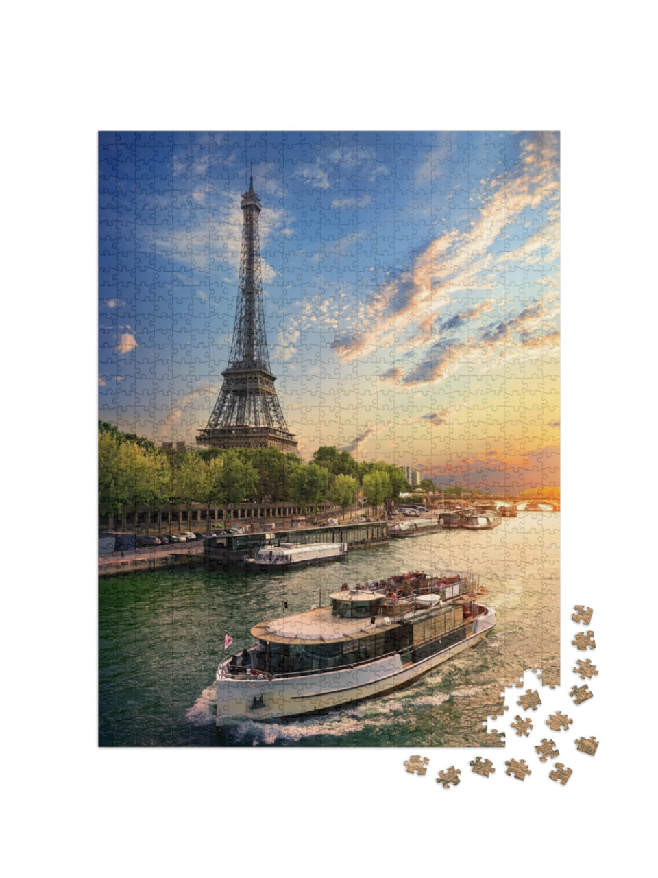 Puzzle 1000 Teile „Paris im Abendlicht“