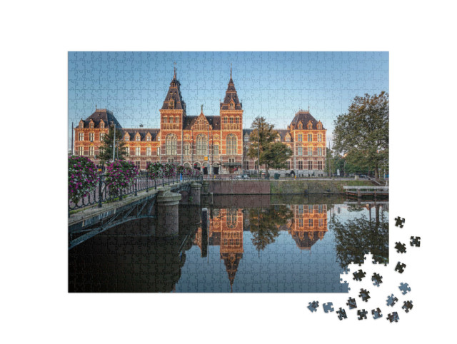 Puzzle 1000 Teile „Das Rijksmuseum in Amsterdam, Niederlande“