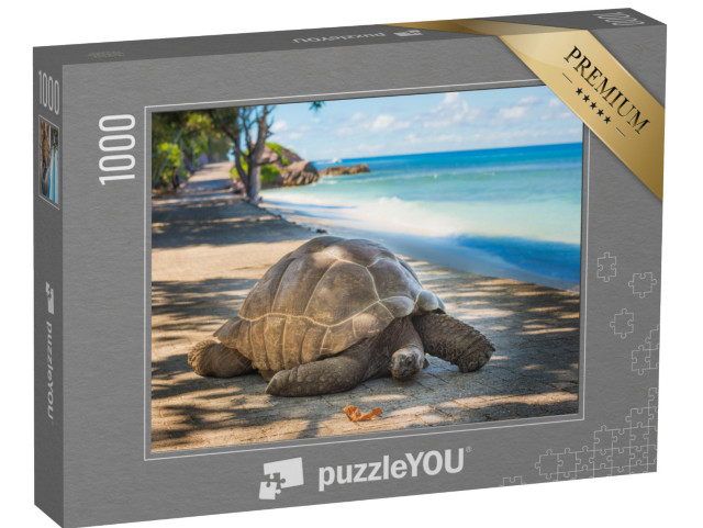 Puzzle 1000 Teile „Seychellen-Riesenschildkröte“