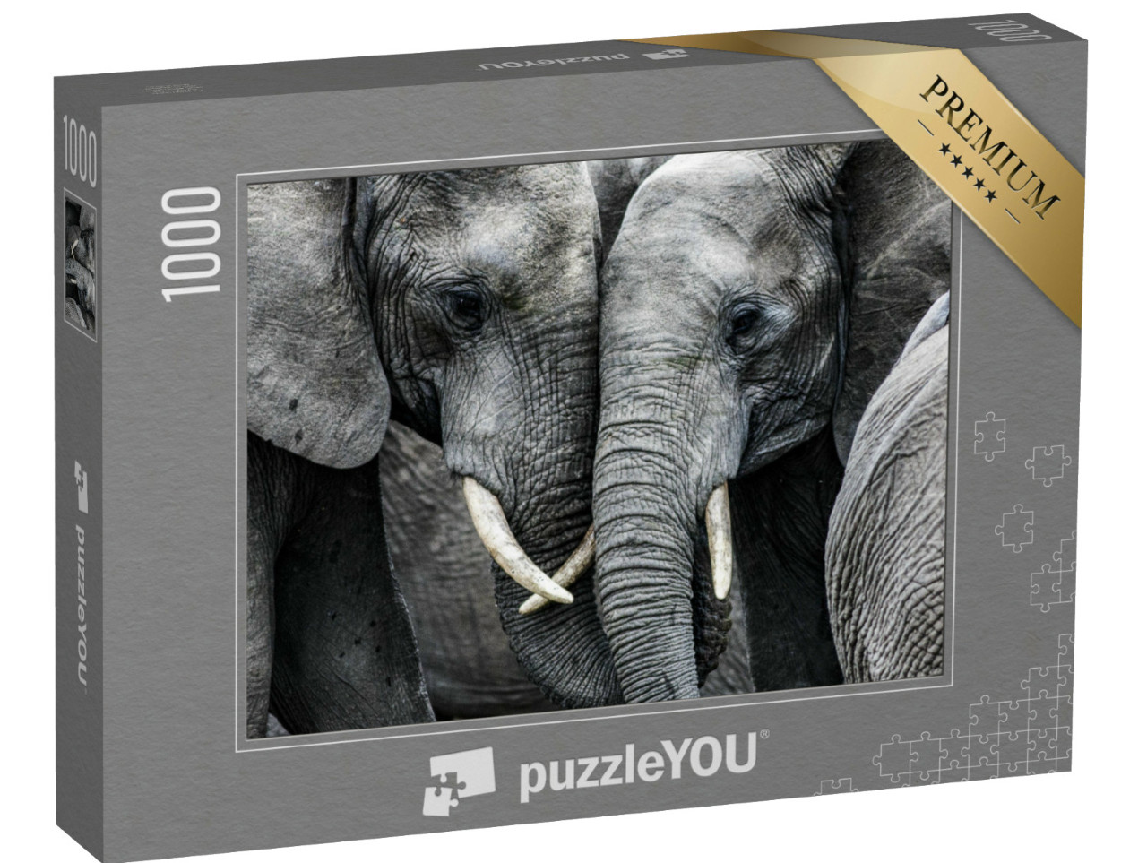 Puzzle 1000 Teile „Elefanten“