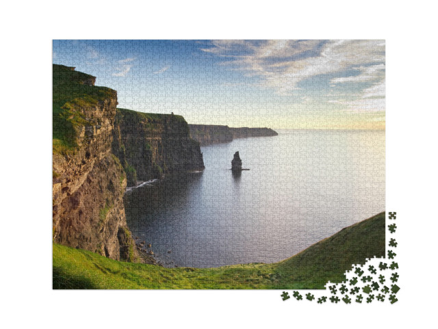 Puzzle 2000 Teile „Cliffs of Moher im stimmungsvollen Sonnenuntergang, Irland“