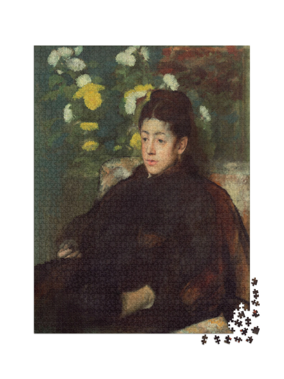 Puzzle 2000 Teile „Edgar Degas - Mademoiselle Malo“