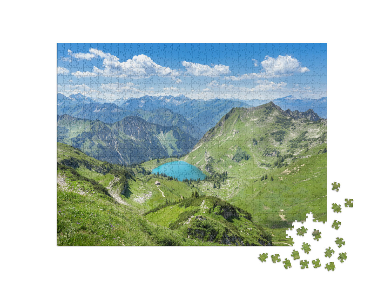 Puzzle 1000 Teile „Der Seealpsee“