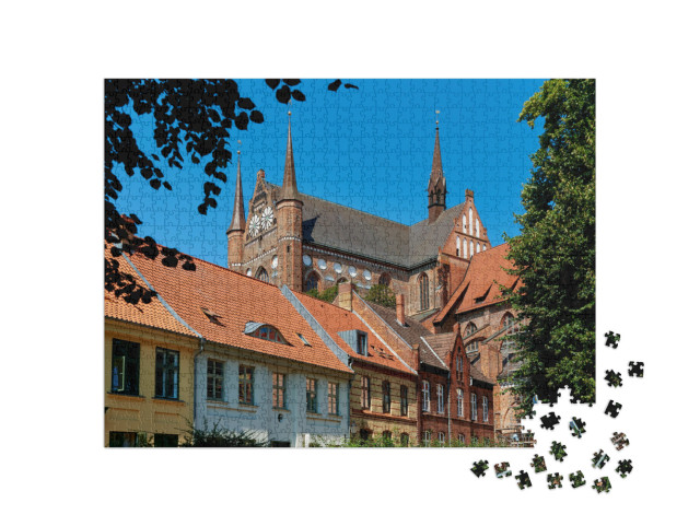 Puzzle 1000 Teile „Welterbe: Altstadt von Wismar“
