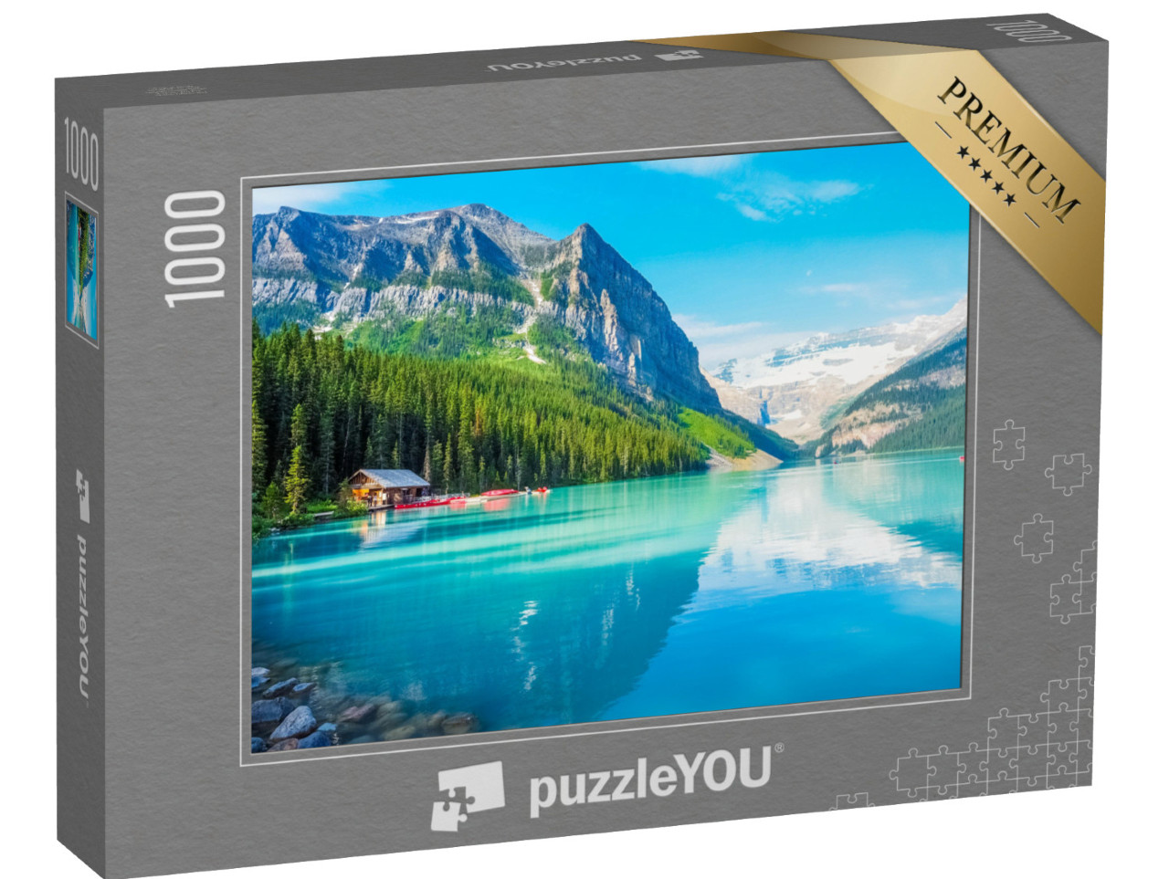 Puzzle 1000 Teile „Lake Louise im Banff National Park, Kanada“