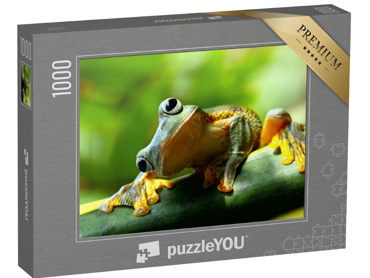 Puzzle 1000 Teile „Neugieriger Frosch“