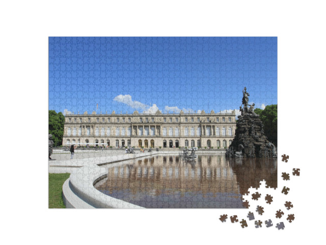 Puzzle 1000 Teile „Schloss Herrenchiemsee, Wahrzeichen Deutschlands“