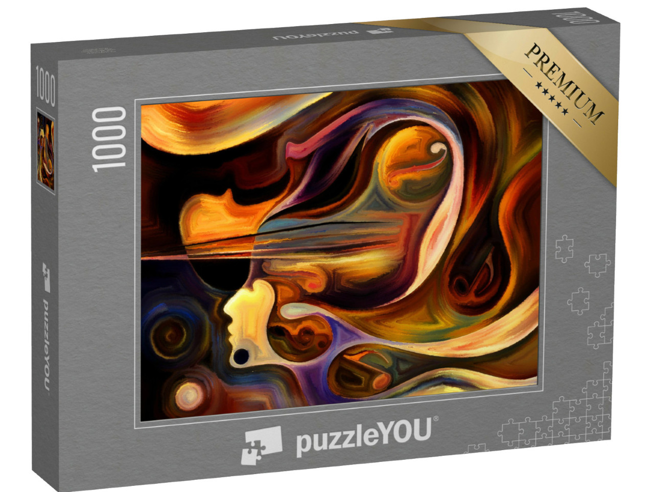 Puzzle 1000 Teile „Innere Melodie, abstraktes Design zum Thema Spiritualität“