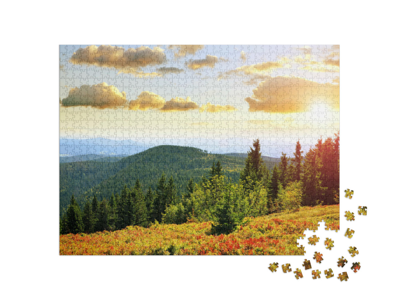 Puzzle 1000 Teile „Herbst am Großen Arber, Deutschland“