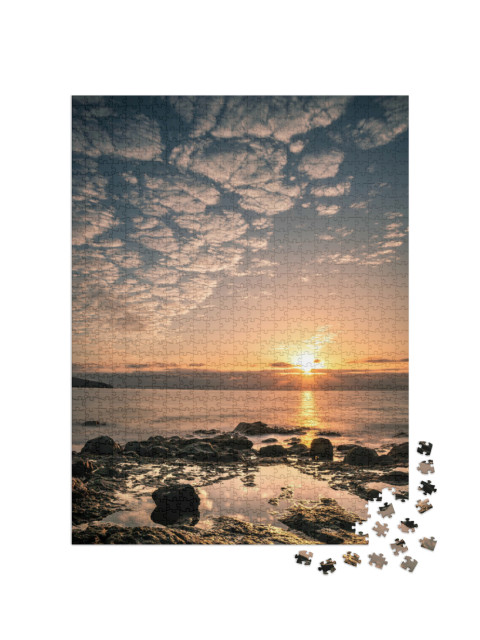 Puzzle 1000 Teile „Küste von Fuerteventura am Abend, Kanarische Inseln“
