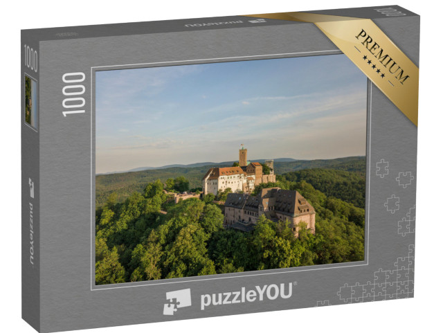 Puzzle 1000 Teile „Luftaufnahme der Wartburg nahe Eisenach“