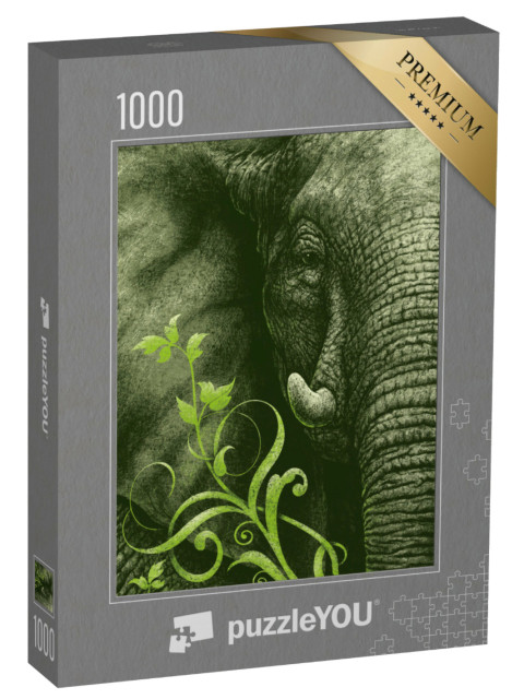 Puzzle 1000 Teile „Elefant“