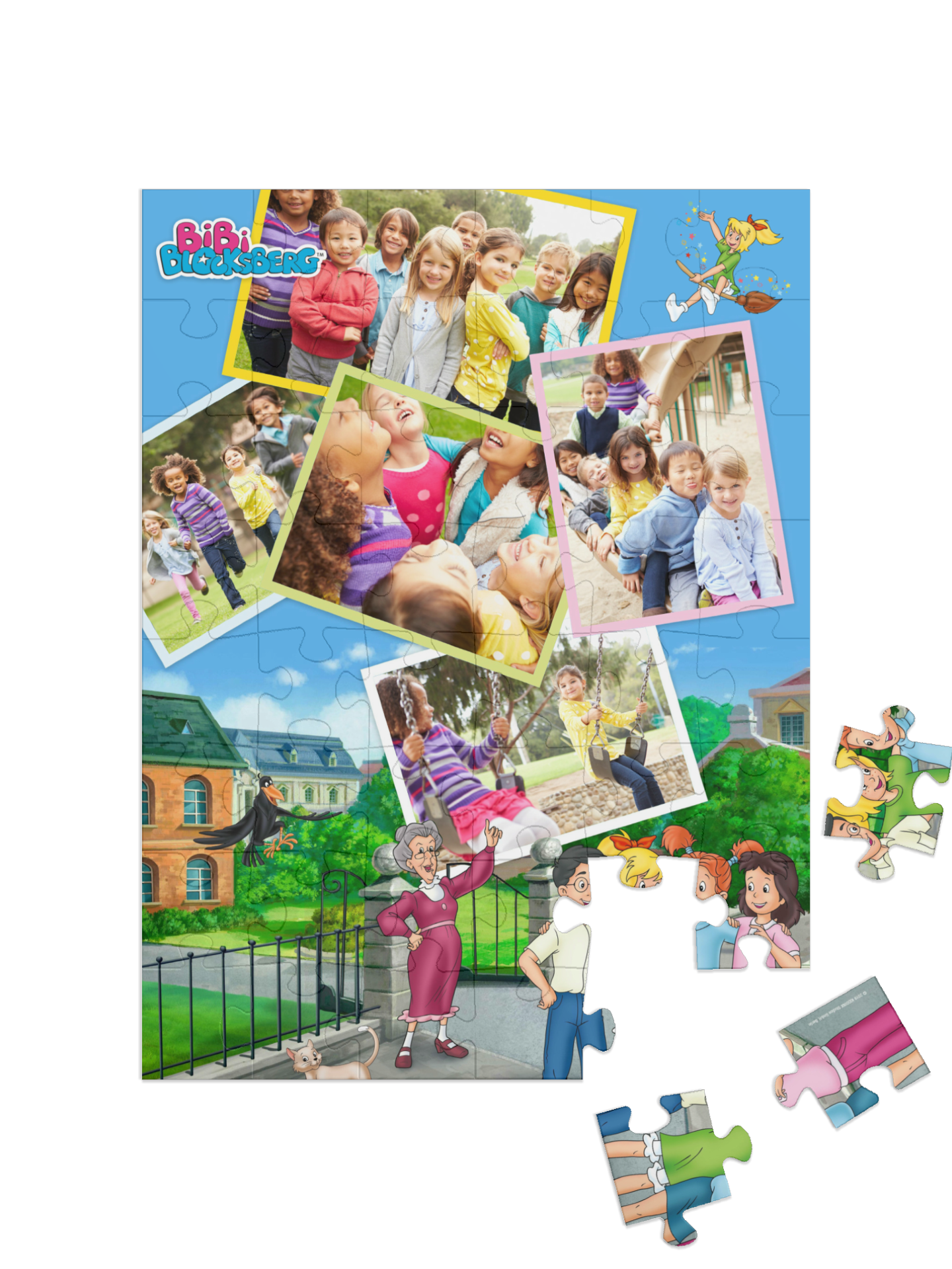 „Schule“ in Hochformat Collage