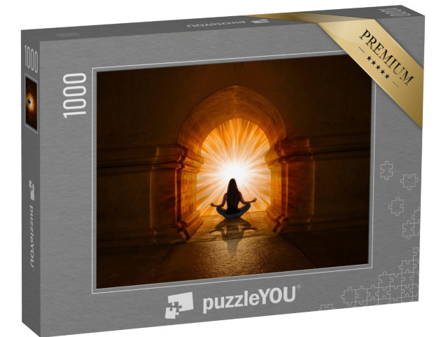 Puzzle 1000 Teile „Frau bei Yoga und Meditation“