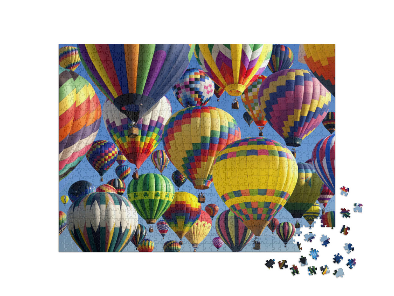 Puzzle 1000 Teile „Heißluftballons auf dem New Jersey Ballooning Festival“