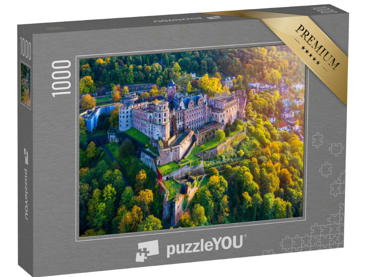 Puzzle 1000 Teile „Das Schloss in Heidelberg, Deutschland “