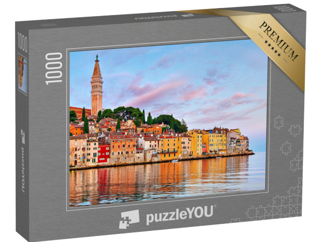 Puzzle 1000 Teile „Sonnenaufgang über Istrien und Rovinj, Kroatien“