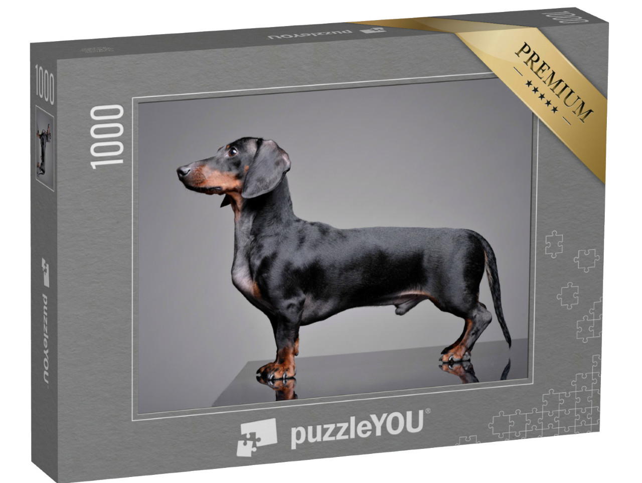 Puzzle 1000 Teile „Liebenswerter Dackel  “