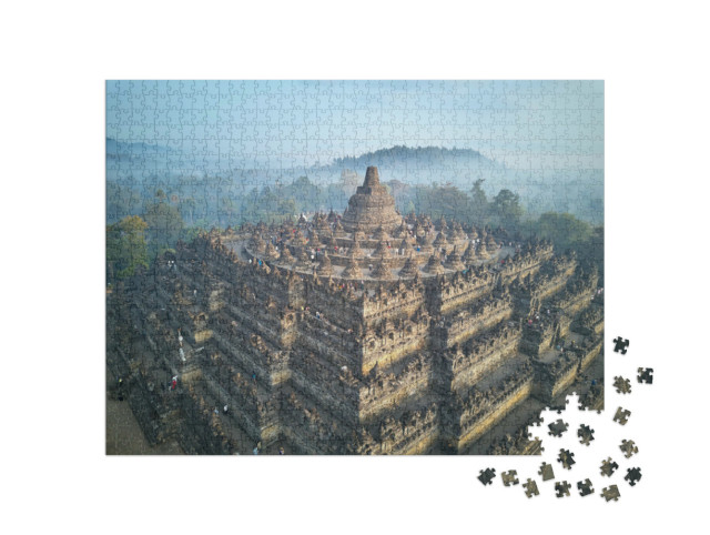 Puzzle 1000 Teile „Buddhistischer Tempel Borobudur“