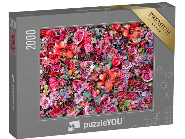 Puzzle 2000 Teile „Rosen und Lilien“