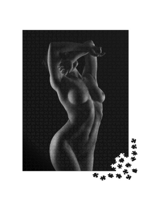 Puzzle 1000 Teile „Kunst Akt: Wunderschöner nackter Körper “