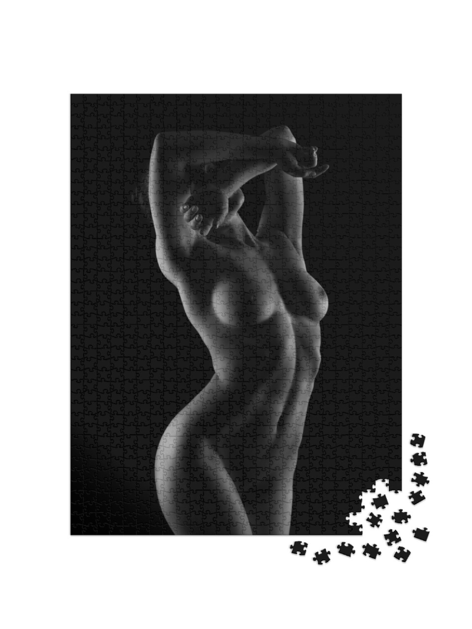 Puzzle 1000 Teile „Kunst Akt: Wunderschöner nackter Körper “