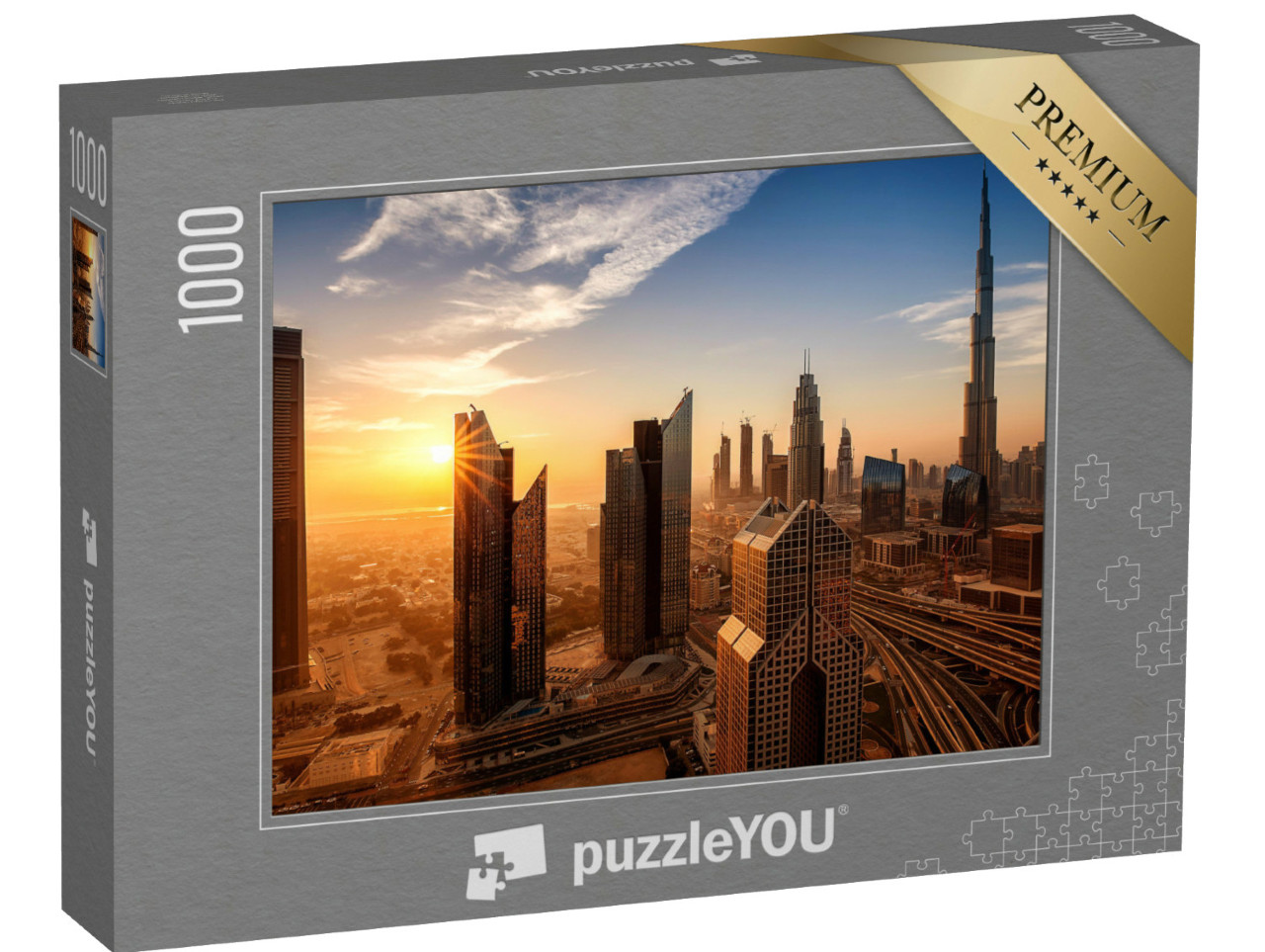Puzzle 1000 Teile „Dubai bei Sonnenaufgang“