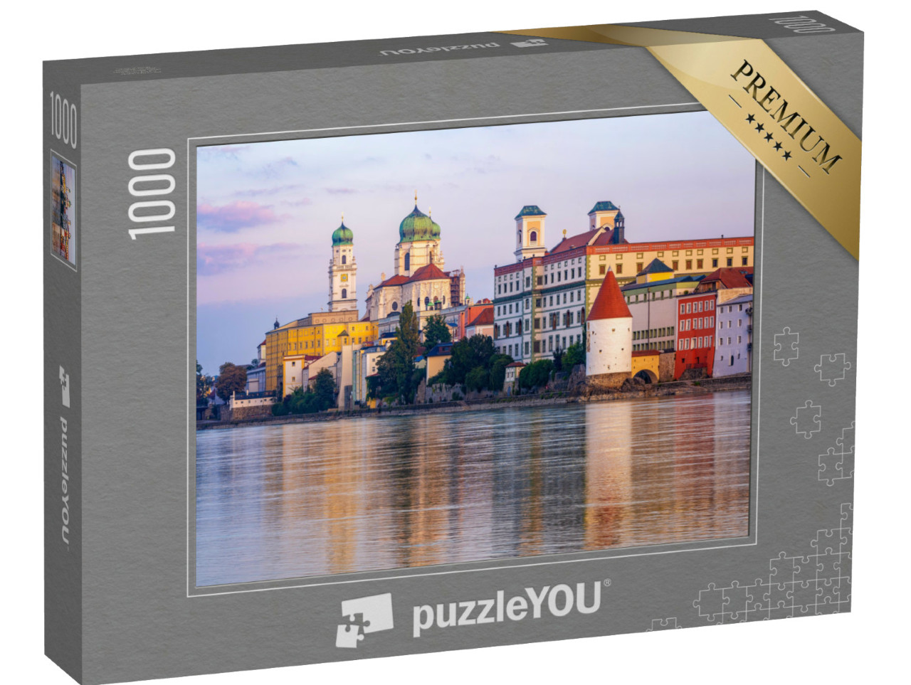 Puzzle 1000 Teile „Historische Barock-Altstadt in Passau am Inn“