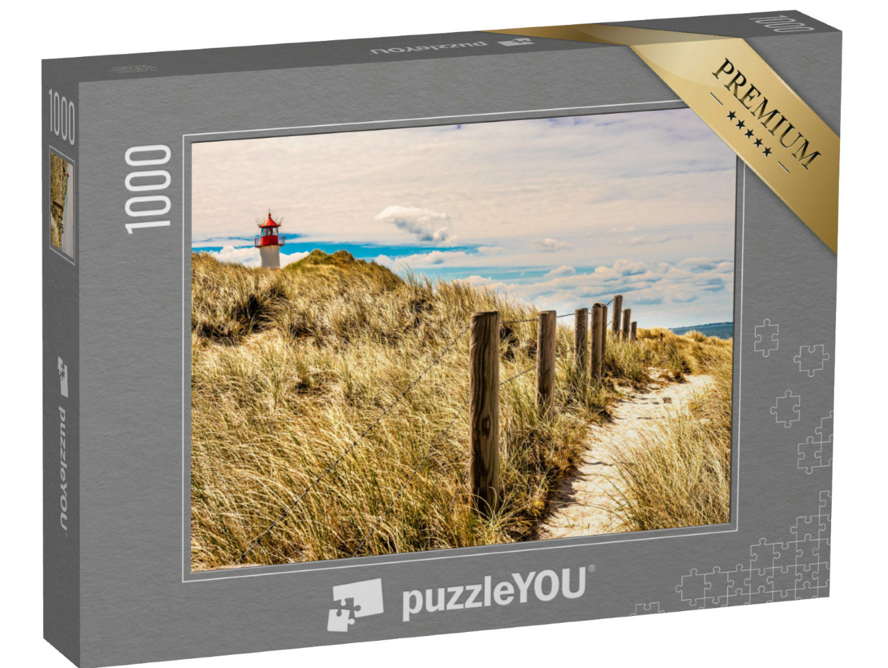 Puzzle 1000 Teile „Leuchtturm auf Sylt, Nordsee, Deutschland“
