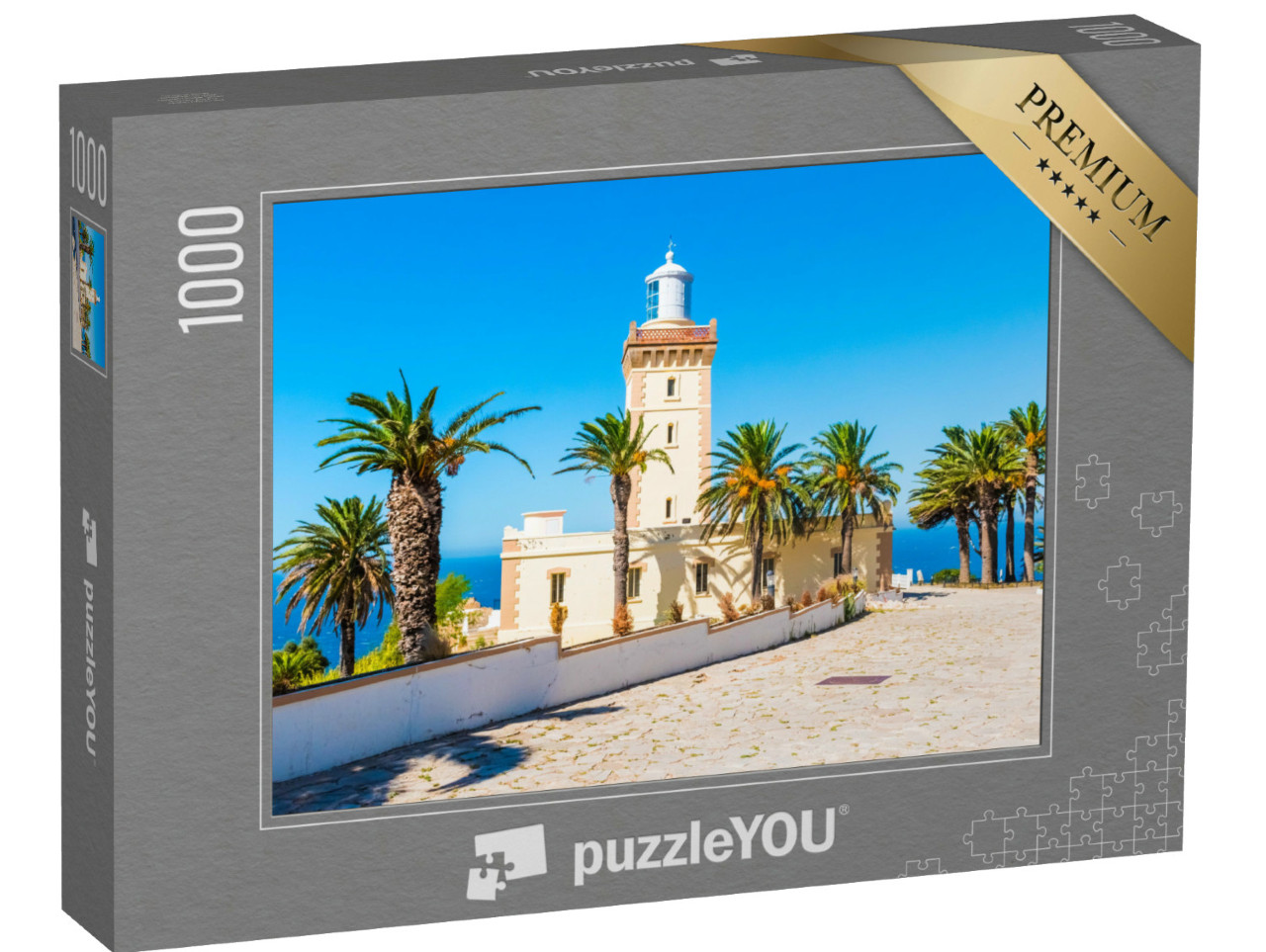 Puzzle 1000 Teile „Leuchtturm von Cap Spartel, Marokko“