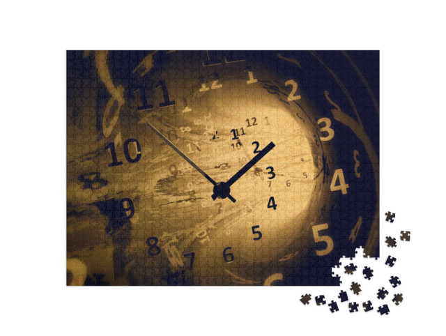 Puzzle 1000 Teile „Zeit, 3D-Illustration“