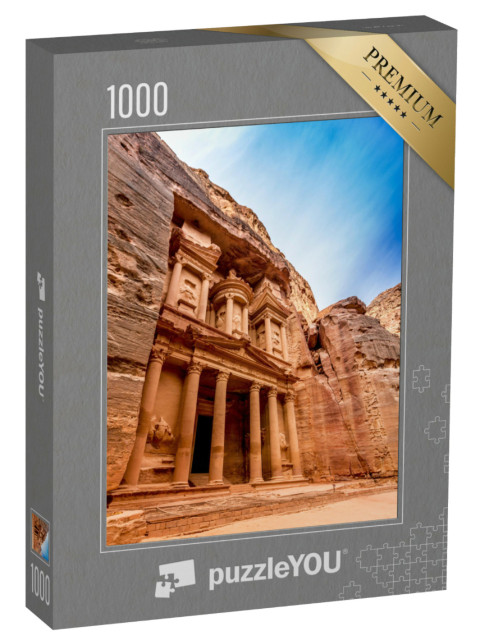 Puzzle 1000 Teile „Die Schatzkammer in Jordanien, Petra“