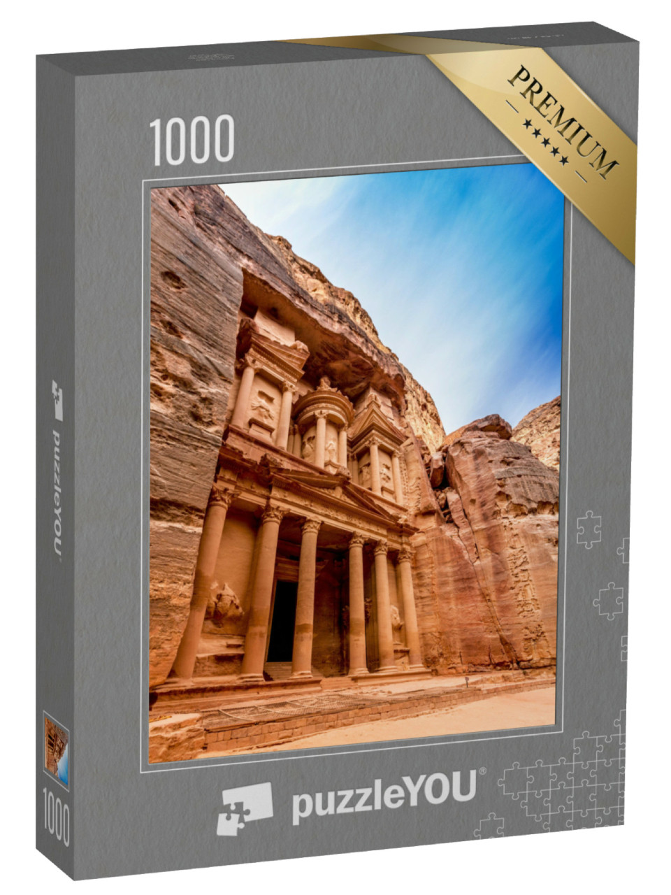 Puzzle 1000 Teile „Die Schatzkammer in Jordanien, Petra“
