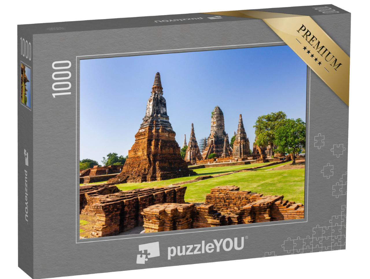 Puzzle 1000 Teile „Wat Mahathat, UNESCO-Weltkulturerbe, alte Hauptstadt von Sukhothai, Thailand“