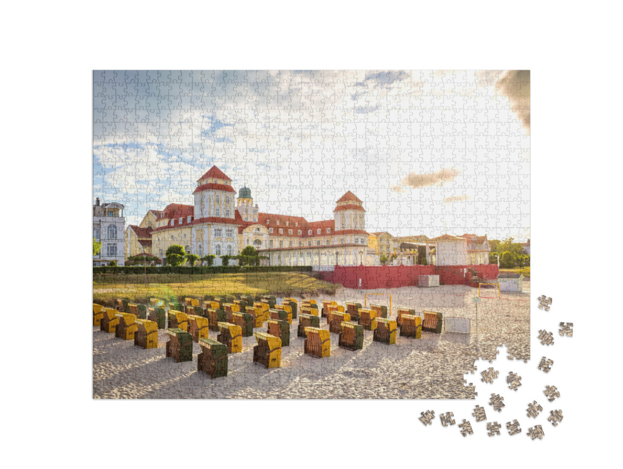 Puzzle 1000 Teile „Historisches Gebäude in Binz, Insel Rügen, Deutschland“