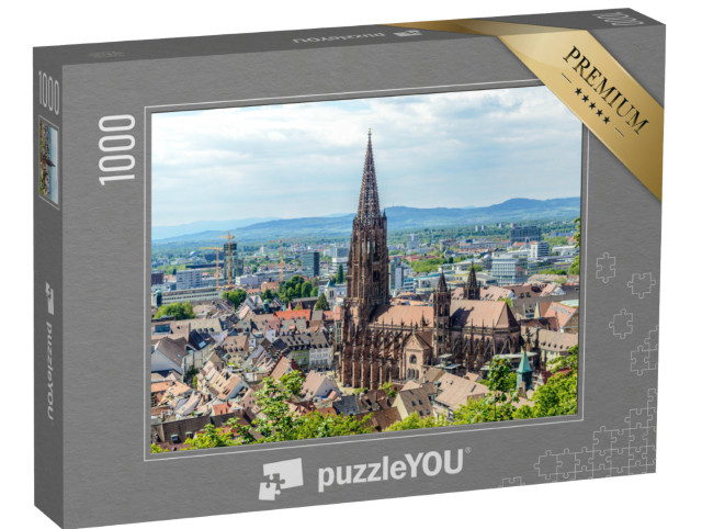 Puzzle 1000 Teile „Freiburg im Breisgau mit Freiburger Münster“