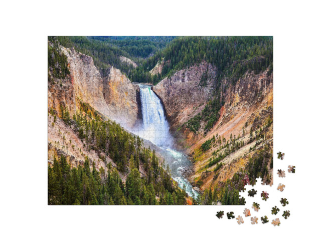 Puzzle 1000 Teile „Der Yellowstone National Park “