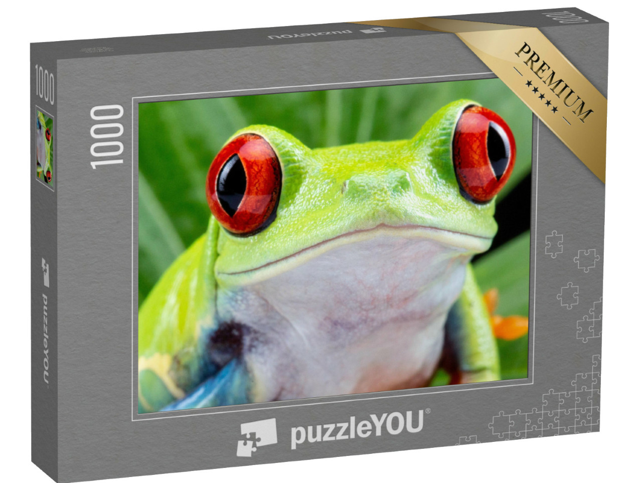 Puzzle 1000 Teile „Rotäugiger Laubfrosch“