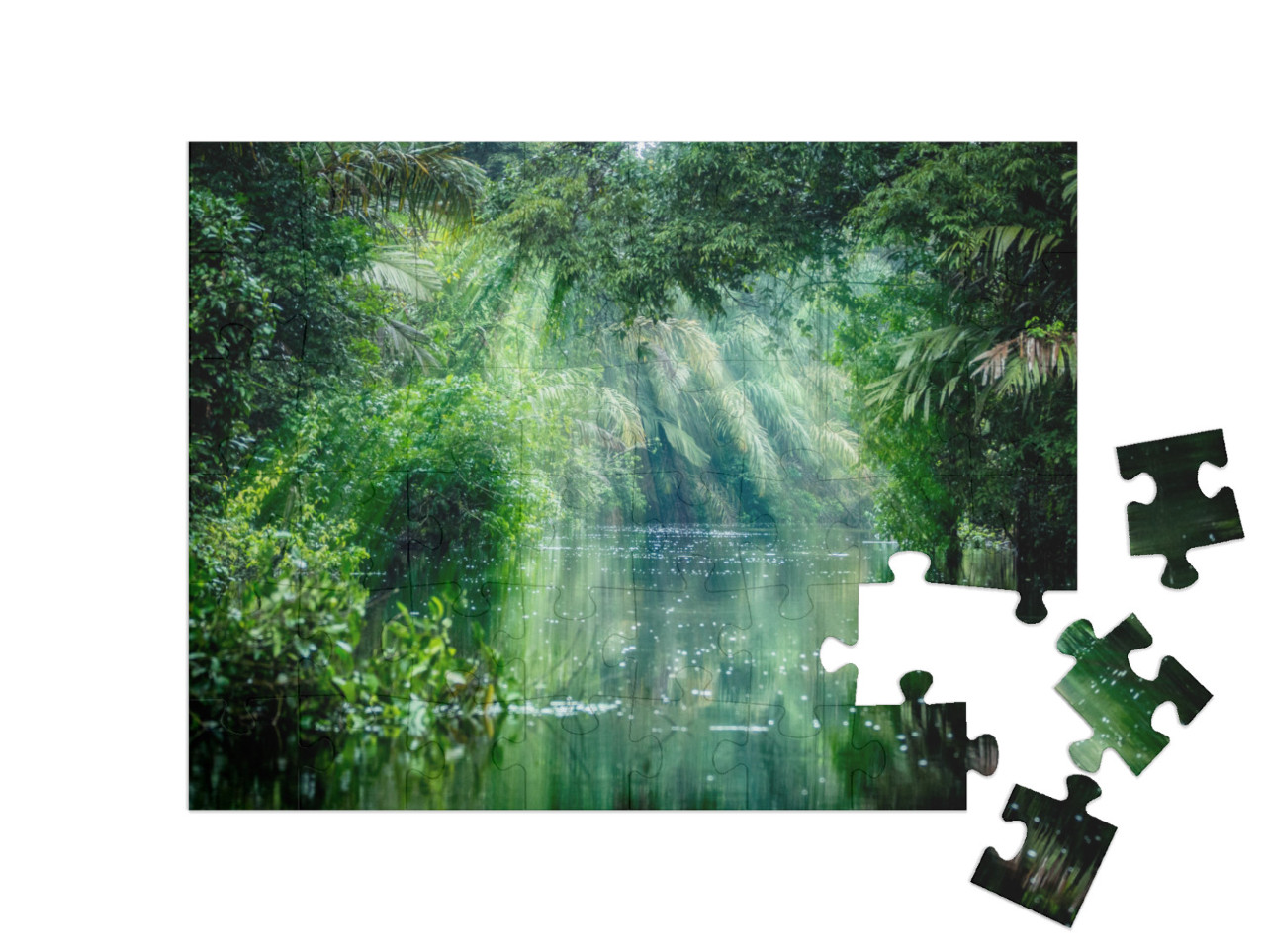 Puzzle 48 Teile „Tortuguero-Nationalpark, Costa Rica“
