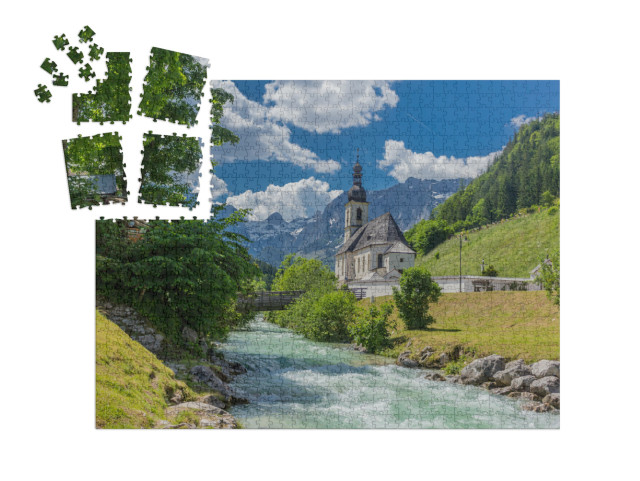 Puzzle „Berchtesgadener Voralpenlandes: Ramsau und Umgebung“ | SMART SORTED® 1000 Teile