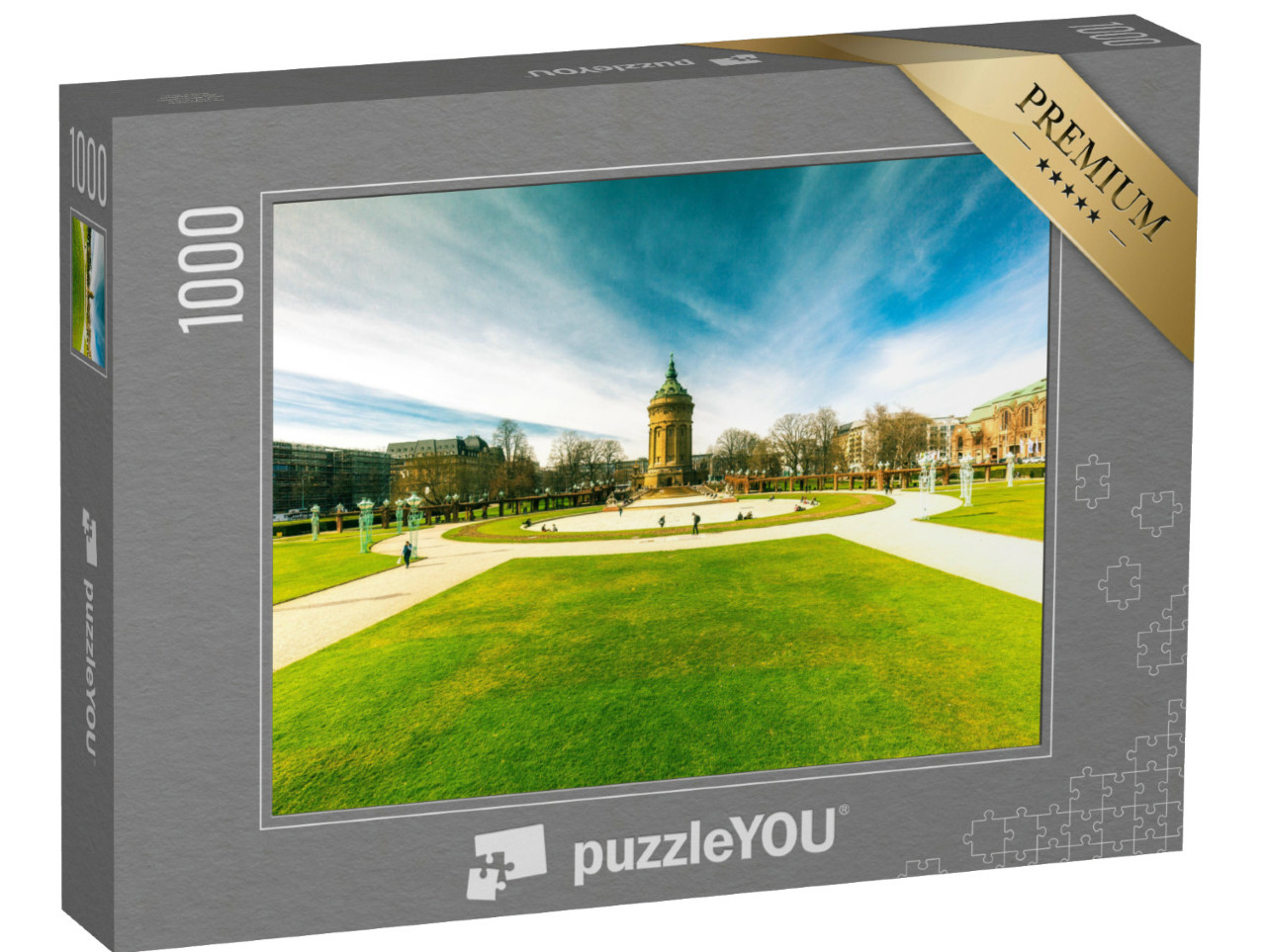 Puzzle 1000 Teile „Wasserturm, Mannheim“