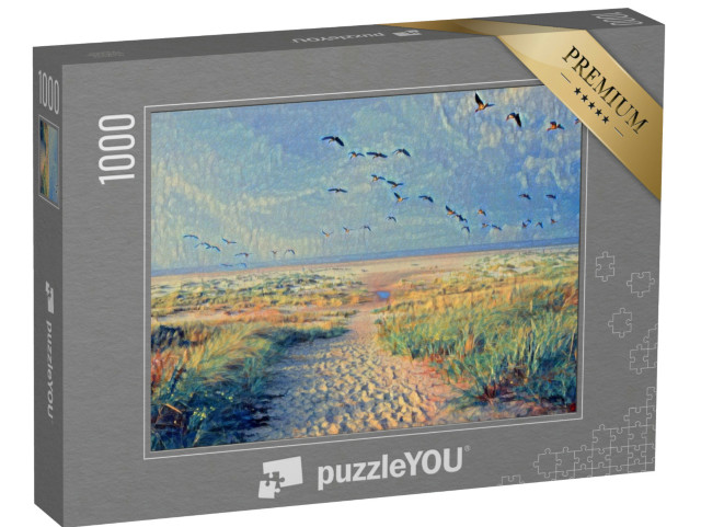 Puzzle 1000 Teile „im Stil von Paul-Cezanne - Enten - Puzzle-Kollektion Künstler & Gemälde“