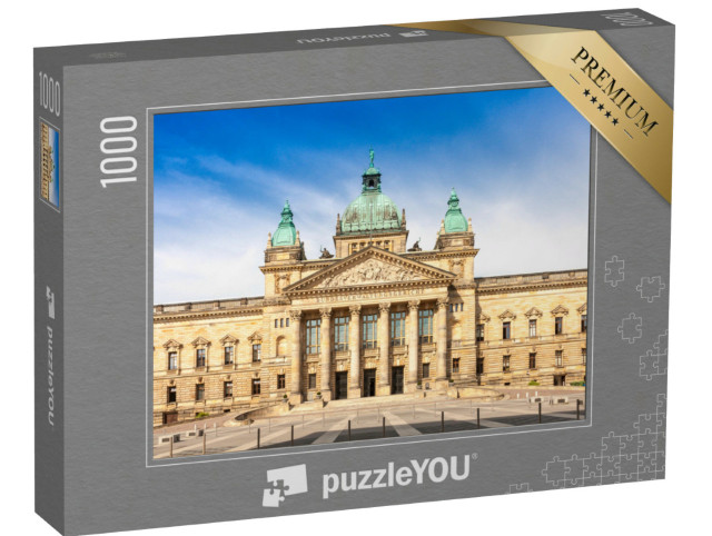 Puzzle 1000 Teile „Oberlandesgericht, Stadt Leipzig, Sachsen, Deutschland“