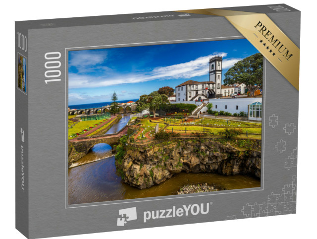 Puzzle 1000 Teile „Blick auf Ribeira Grande, Azoren, Portugal“