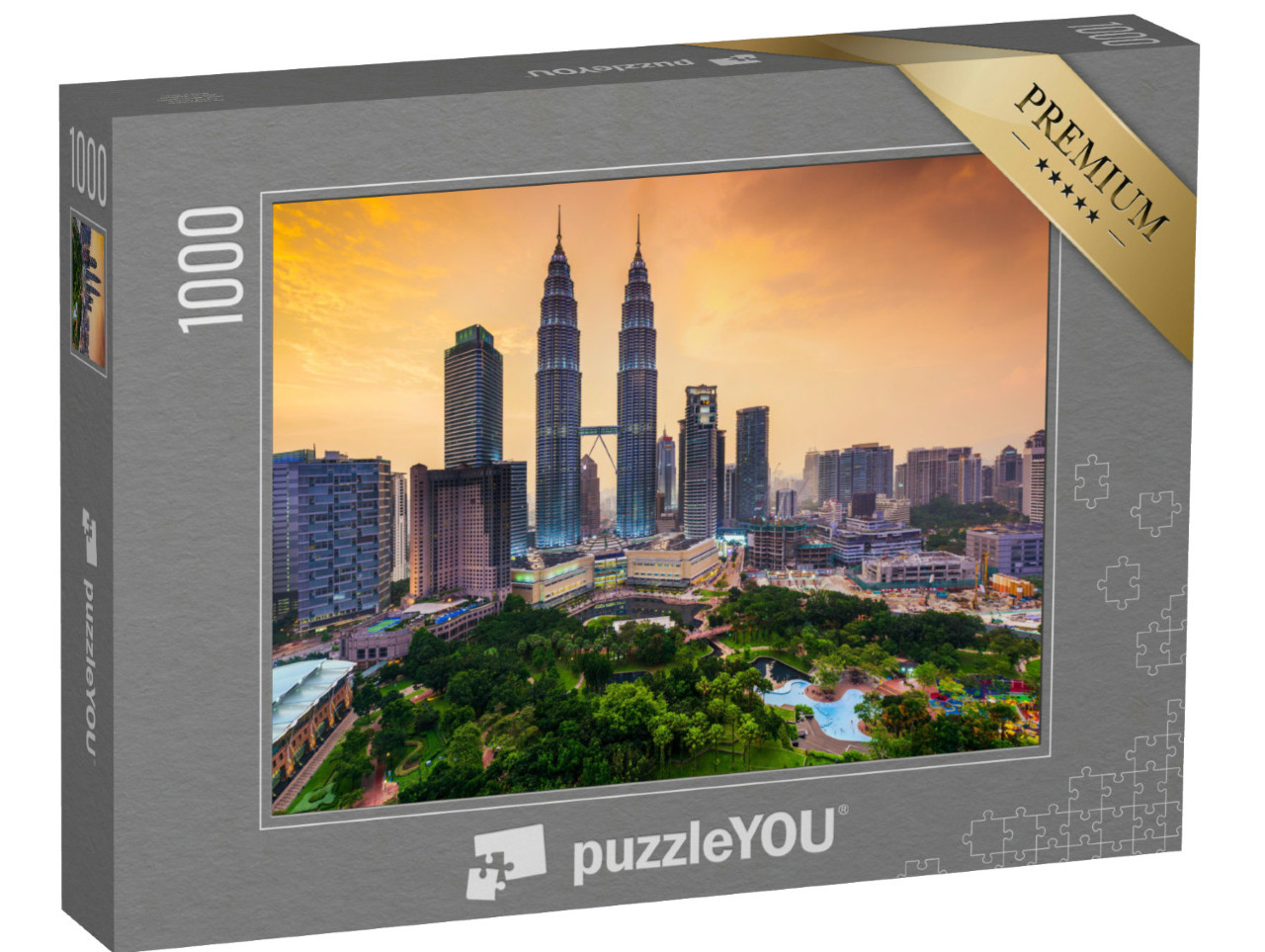 Puzzle 1000 Teile „Imposante Skyline von Kuala Lumpur, Malaysia“