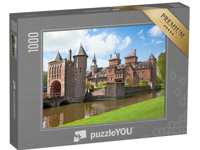 Puzzle 1000 Teile „Wunderschönes Schloss De Haar bei Utrecht, Niederlande“