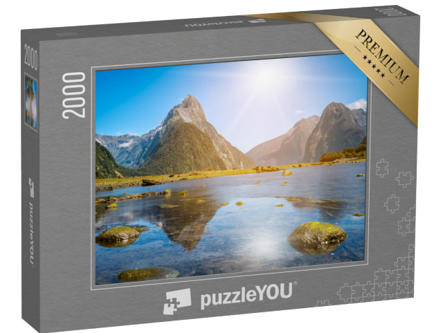 Puzzle 2000 Teile „Mitre Peak am Milford Sound in Neuseeland“