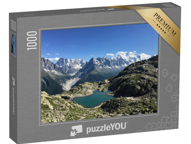 Puzzle 1000 Teile „Lac Blanc, Mont Blanc bei Chamonix-Mont-Blanc“